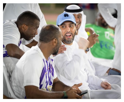 A corporate cricket event at Falcon Cricket Club, Al Zafrana, Abu Dhabi